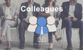 Colleagues Corporate Connection Collaboration Team Concept Royalty Free Stock Photo