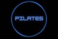 Pilates sign. Royalty Free Stock Photo