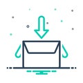 Mix icon for Collect, box and gather