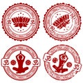 Collect Yoga stamps