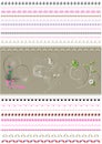 Collected patterned calligraphic border to to women holidays