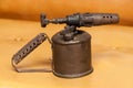 Collectible antique blowtorch that was used with gasoline