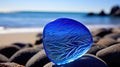 collectible blue sea glass