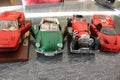 Collectible model cars, scale reproductions very faithful to reality Royalty Free Stock Photo