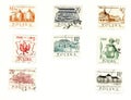 Collectible postage stamps from Poland