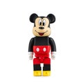 Collectible toy mickey mouse cartoon on white background