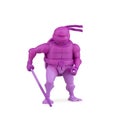 Collectible toy Ninja Turtles cartoon on a white background