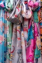 Textiles with a pattern of cats. Background Royalty Free Stock Photo