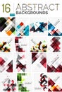 Collection of abstract backgrounds Royalty Free Stock Photo