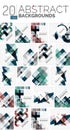 Collection of abstract backgrounds Royalty Free Stock Photo