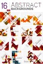 Collection of abstract backgrounds Royalty Free Stock Photo