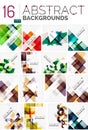 Collection of abstract backgrounds Royalty Free Stock Photo