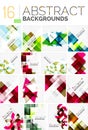 Collection of abstract backgrounds Royalty Free Stock Photo