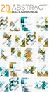 Collection of abstract backgrounds Royalty Free Stock Photo