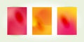 Collection of abstract blurred gradient mesh banners template Royalty Free Stock Photo