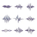 Artistic or technical contexts to represent sound vibrations or Royalty Free Stock Photo