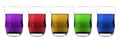 Collection Of Alcoholic Cocktails In Shot Glasses. Shots Royalty Free Stock Photo