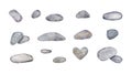 Collection of aligned stones.