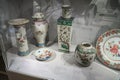 Collection of antique porcelain in the National Museum in Gdansk