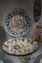 Collection of antique porcelain in the National Museum in Gdansk