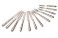Collection of antique silverware Royalty Free Stock Photo