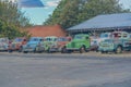 A collection of antique trucks ready to be restored in Sprague, Washington