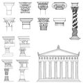 Collection of architectural elements