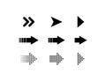 Collection arrows. Arrows vector icon. Arrow. Arrows for web design. Black arrow