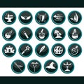 collection of assorted fantasy icons. Vector illustration decorative design
