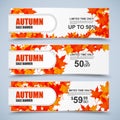 Collection autumn sale banners