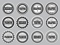 Collection award sticker for design Royalty Free Stock Photo