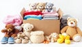 collection of baby carefully teddy bears Royalty Free Stock Photo