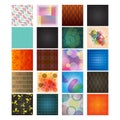 Collection of backgrounds. Vector illustration decorative design Royalty Free Stock Photo