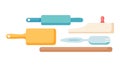 Collection of Baking and Kitchen Utensils for Home Cooks, vector design Generative AI Royalty Free Stock Photo