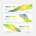 Collection banner design, Brazil flag color background, vector illustration. Royalty Free Stock Photo