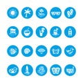 collection of beach icons. Vector illustration decorative design Royalty Free Stock Photo