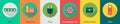 A set of 6 computer and Hardware icons as ram, telephone, plug