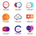 Collection of the best chat bubble speech logo templates