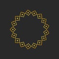 Collection of black backgrounds and golden geometric elements Royalty Free Stock Photo