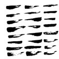 Collection of black ink brush for use