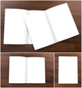 Collection of Blank catalog, brochure, mock up. Royalty Free Stock Photo