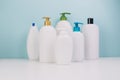 collection blank cosmetics bottles. High quality beautiful photo concept