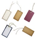 Collection of Blank Hang Tags