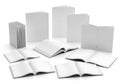 Collection of blank notebooks Royalty Free Stock Photo