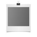 Collection of blank photo frames with adhesive tape, different shadow effects and empty space for your photograph and