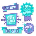 Collection blue purple discount stickers