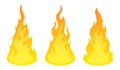 Bonfire icon set. Design element