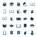 collection of book icons. Vector illustration decorative design Royalty Free Stock Photo