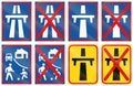 Collection of Botswana Road Signs