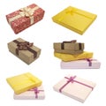 Collection boxes for gifts Royalty Free Stock Photo